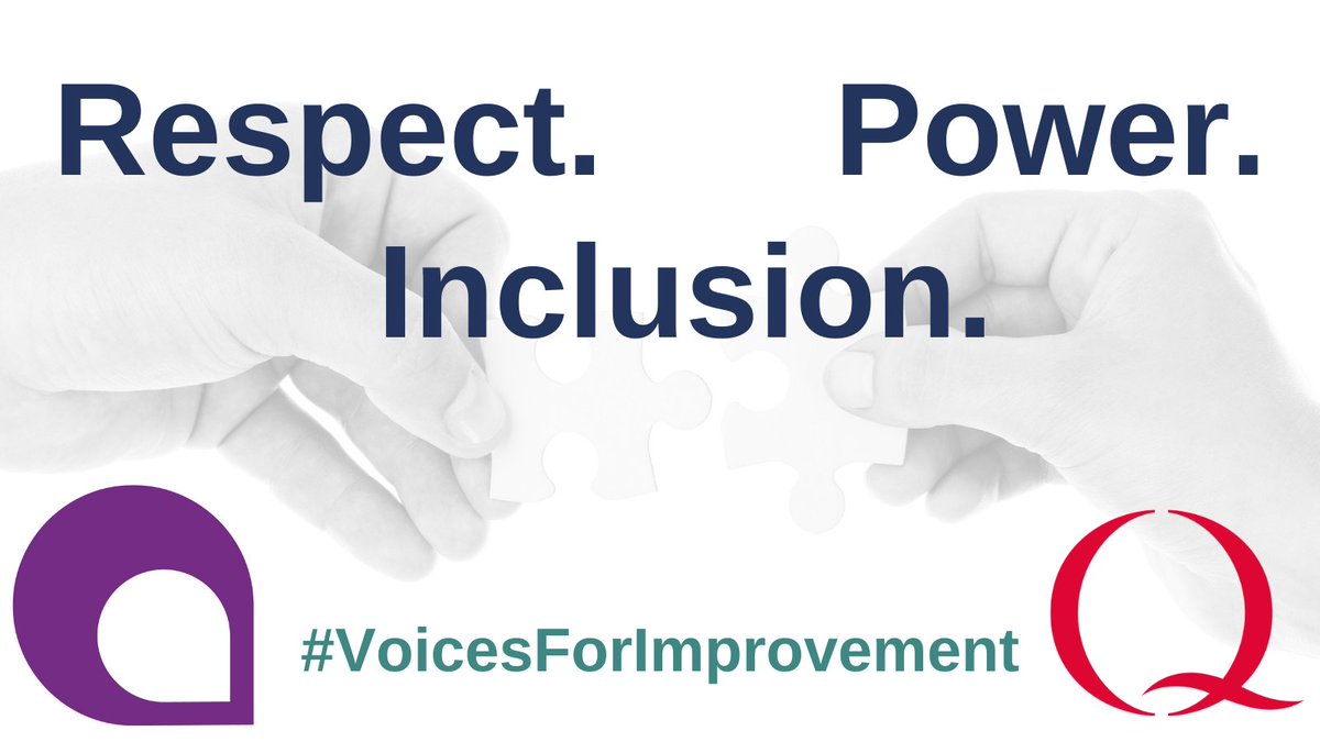 We’ve been working with  @TheQCommunity over the last year to amplify voices of people with lived experience  We need to be calling out power dynamics in care, treatment and research. Collaboration is about  #ActionsNotWords   #Inclusion   #VoicesForImprovement (3/10)