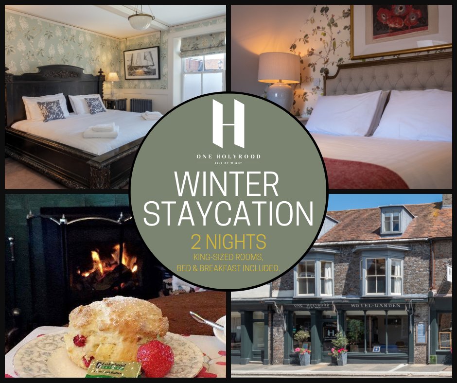 Book a Winter Staycation at One Holyrood for £200 for 2 nights with breakfast - when booked directly with the hotel - a saving of £80.
Limited availability. From when lockdown is relaxed and available up until the 20th.
Call 01983 521717
Visit our website: oneholyrood.co.uk