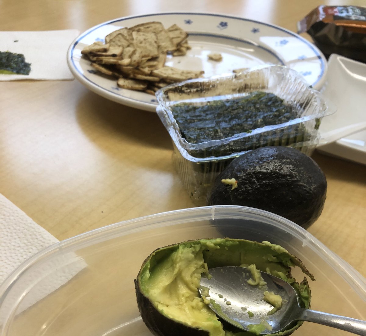 Jackieinwd's tweet photo. Interesting extra snack was fun to try for some first tasters #idontlikeit #butitried #iloveit #canihavemore #peerencouragement #seaweed #κΉ #firsttime #nspreprimary https://t.co/2ZXAKUgqWi