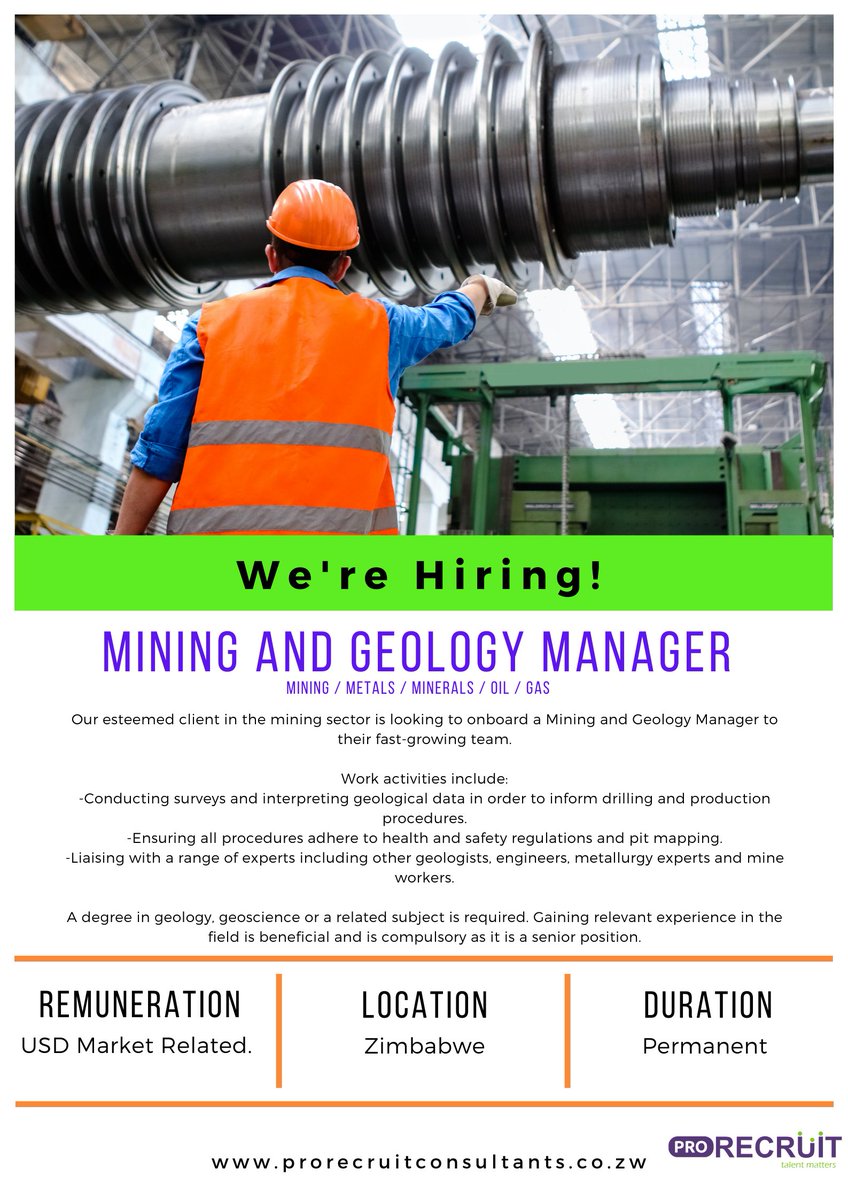 ProrecruitZW's tweet photo. VACANCIES ALERT!

Click here to apply for these roles: https://t.co/Zcxi3q3AYV 

Remember, to apply you will need to have a readily existing profile registered with us. 

Please share this post with your networks, their next gig might be on your timeline.

#GetJobs #Prorecruit https://t.co/GAJetelXFh