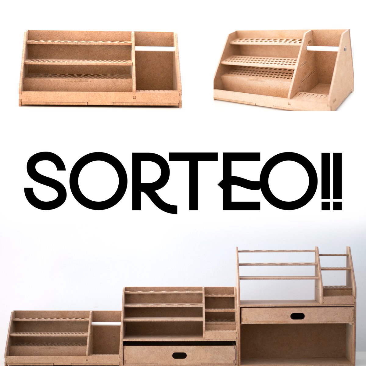 20 días de nuestra campaña de <a href="/verkami/">Verkami</a> vkm.is/demadera sorteamos un organizador de pinceles y herramientas apilable.
participa:  síguenos en instagram.com/demaderaworksh… , comparte y etiqueta a dos amigos.
En 20 días sabremos quién lo va a disfrutar!

#warhammer #miniaturas