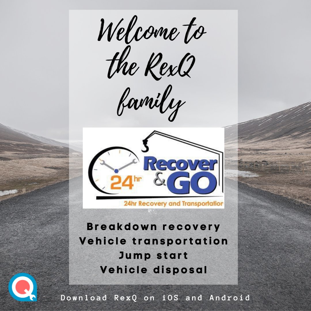 We are proud to welcome Recover & Go into the #RexQ family 🤗

A family run business offering #breakdownservice, #vehicletransportation, #jumpstart and #vehicledisposal. They also buy scrap cars and is an auction specialist and are available 24/7!

Welcome to #rexqhq family!