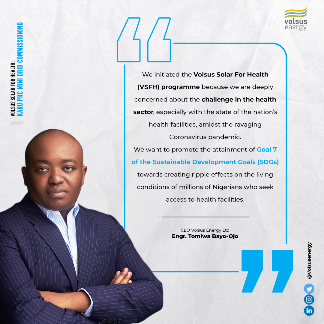 VolsusEnergy's tweet photo. #VolsusSolarForHealth touching lives and changing narratives. https://t.co/H1VBVfWCKE