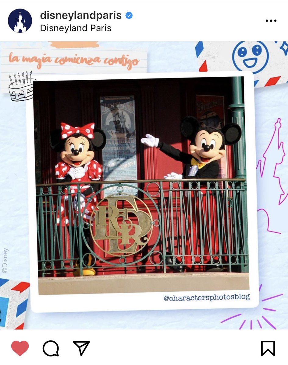 CharactersPBlog's tweet photo. Let’s all wish Mickey and Minnie Mouse the most magical birthday.🥳🎁🎂
Thanks to @DisneylandParis official Instagram account for sharing one of our 📸 of them on that very special day! ✨
#mickeymouse #minniemouse #disneylandparis #disneyparks #happybirthday #mouseparty https://t.co/Ah5NqdsrnZ