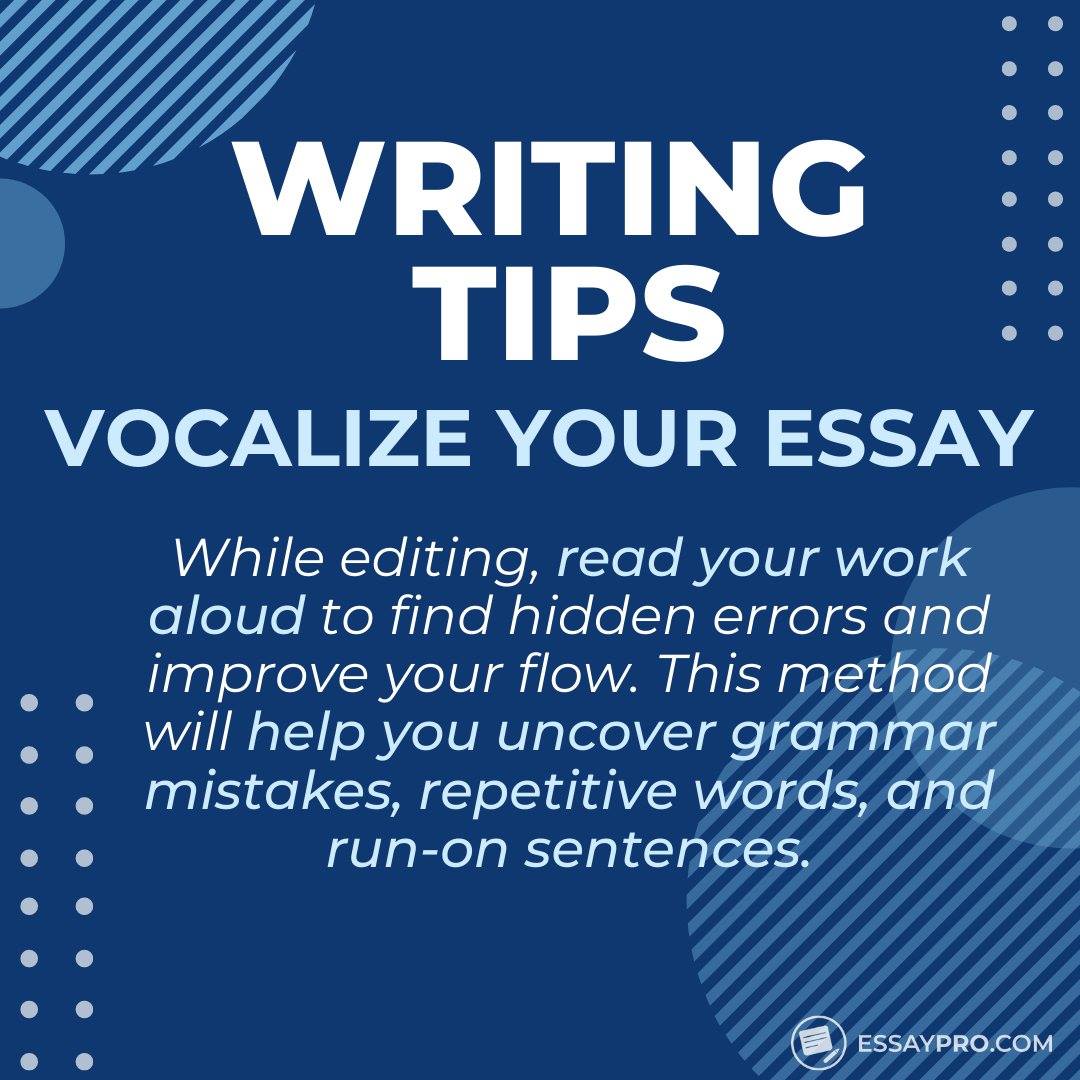 essayprocom's tweet photo. Useful #writingtips for any type of essay!
If you need help with yours - follow the link in bio!

#essayhelp #essaywriting #Essays #Essay #HomeworkHelp #writingadvice #homework https://t.co/BRLWbmRm4x