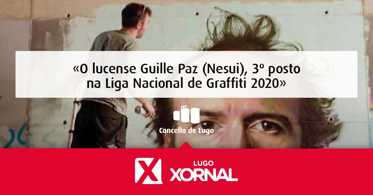 desenvolvelugo's tweet photo. En #Lugo hai talento 🌟.
"O lucense Guille Paz (Nesui), 3º posto na Liga Nacional de Graffiti 2020. O compoñente do colectivo #OtroPrisma foi galardoado despois de todo un ano de votacións"
🖌👏 Noraboa Guille! #OrgulloLucense
Vía @LugoXornal 🗞 https://t.co/nBGvRhNFiy https://t.co/hIiC59Cdb5