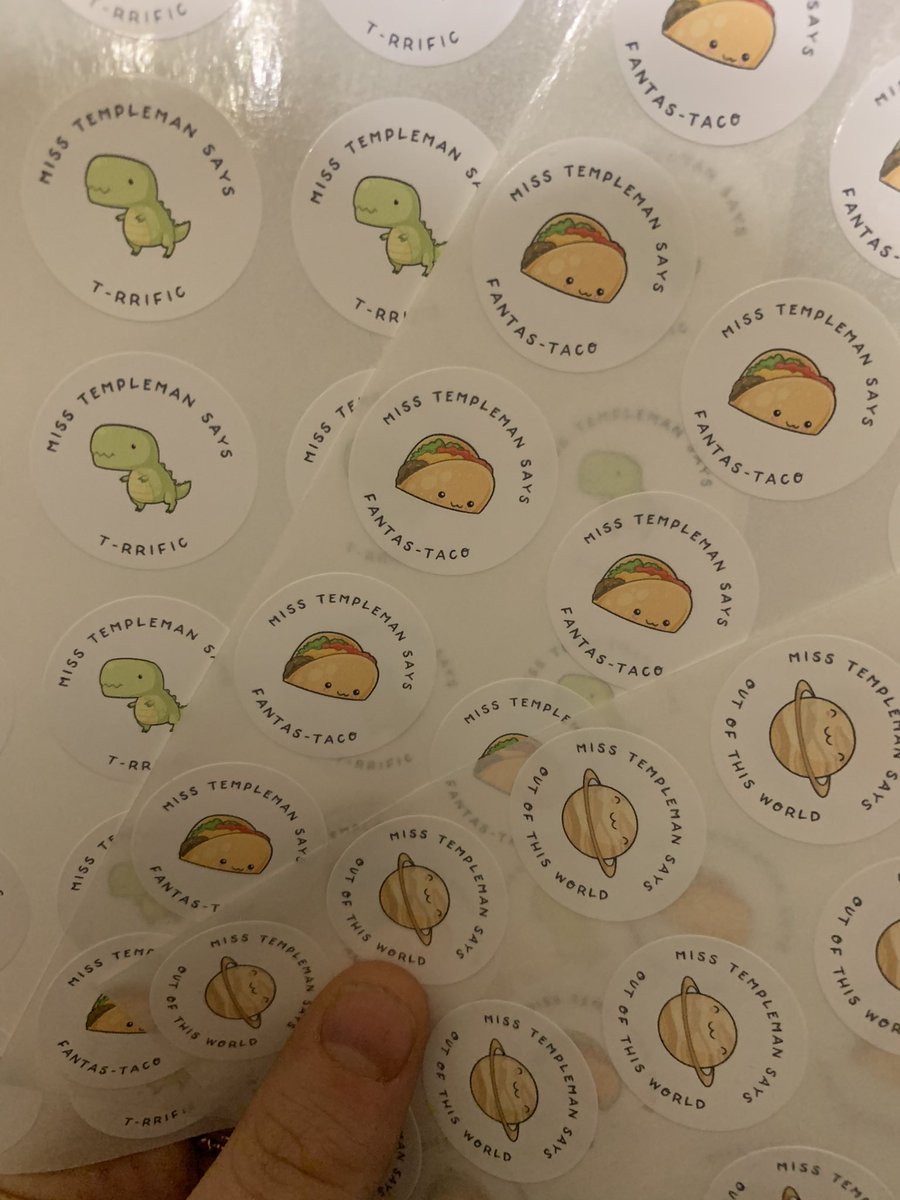 MissTempleman's tweet photo. Can not wait to use these gorgeous new stickers, as rewards for good behaviour, on my next placement 🎉 https://t.co/X8iXyFzwWB