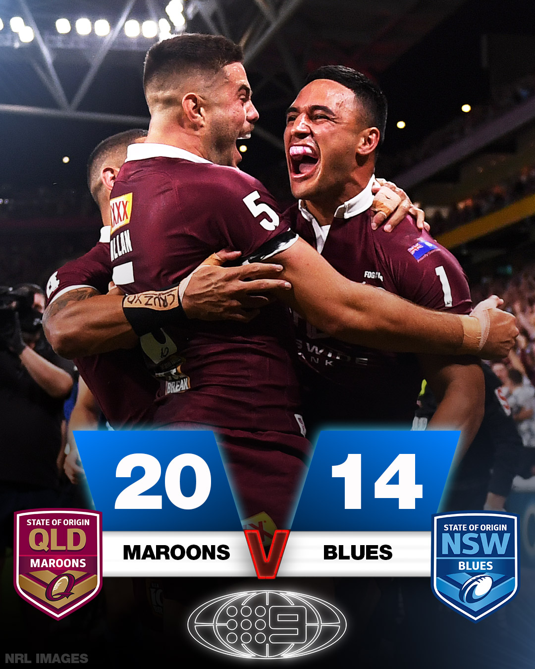 Nrl On Nine Queenslander The Maroons Win The State Of Origin Series The Decider Live And Exclusive On Channel9 9wwos Origin Qlder T Co H8iptkrez3 Twitter