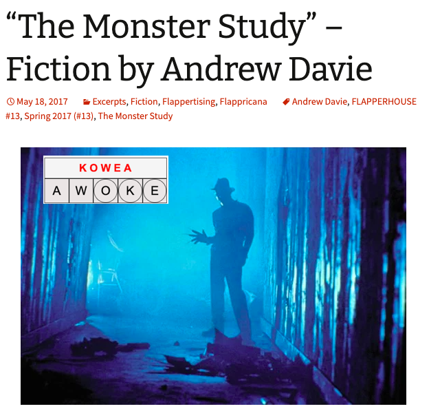 Andrew Davie (@adavieauthor) on Twitter photo Following the code of the film Repo Man, and the Plate-o-shrimp Theory™, a link to my story “The Monster Study” in <a href="/FLAPPERHOUSE/">FLAPPERHOUSE</a> in which I discuss how The Cambodian Genocide influenced A Nightmare on Elm Street. flapperhouse.com/2017/05/18/the… Following the code of the film Repo Man, and the Plate-o-shrimp Theory™, a link to my story “The Monster Study” in <a href="/FLAPPERHOUSE/">FLAPPERHOUSE</a> in which I discuss how The Cambodian Genocide influenced A Nightmare on Elm Street. flapperhouse.com/2017/05/18/the…