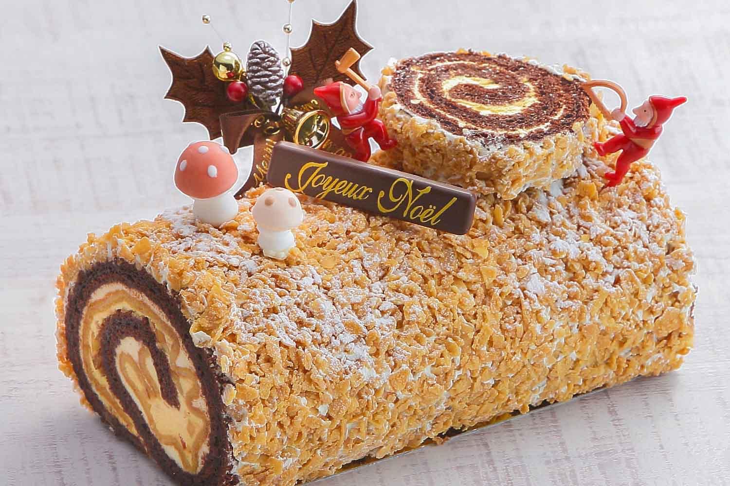 ホテル ザ マンハッタン 海浜幕張 Twitterren 年新作christmasケーキ ブッシュ ド フォレスト 森の小人たち ほろ苦いキャラメルとホワイトチョコクリームを合せたクリスマス限定のロールケーキ 切株をギーコギーコ 小人のオーナメント付 100台限定