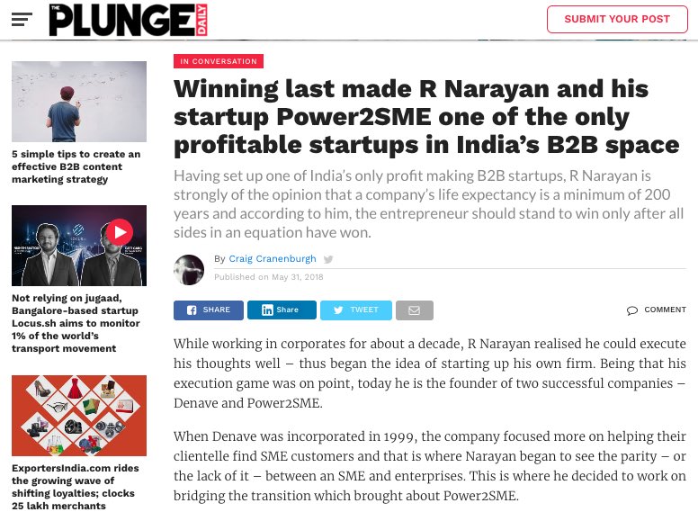 cranenburgh's tweet photo. Interview and article for MyBigPlunge 
#entrepreneurship #entrepreneur #mantra #content #contentwriter #contentproducer #contentproduction https://t.co/uzqoDIiOln