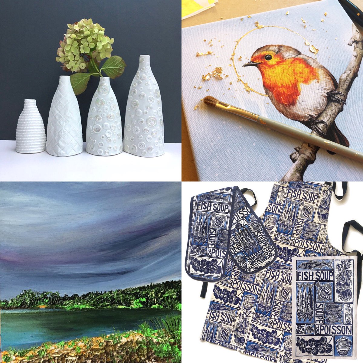 LandmarkArts's tweet photo. TOMORROW our #festive online emporium goes live at 10 am! A bumper boutique of festive loveliness and gifts galore! #art #painting #homeware #gourmetfood #fashion #Accessories #ceramics #kids @timeandleisure @TWmagazines @TeddingtonNub @TeddingtonC @Visit_Richmond1 https://t.co/hM4VnCMSS1