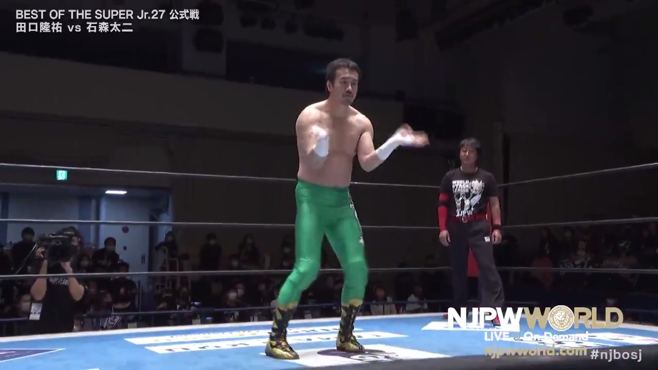 Njpwworld Best Of The Super Jr 27 このダンスどこかで 田口監督がiwgpジュニア王者の石森を挑発 uchiryusuke Taiji Ishimori Njpwworld で配信中 登録 視聴 T Co Tj7ubj4pjp Njwtl Njbosj T Co