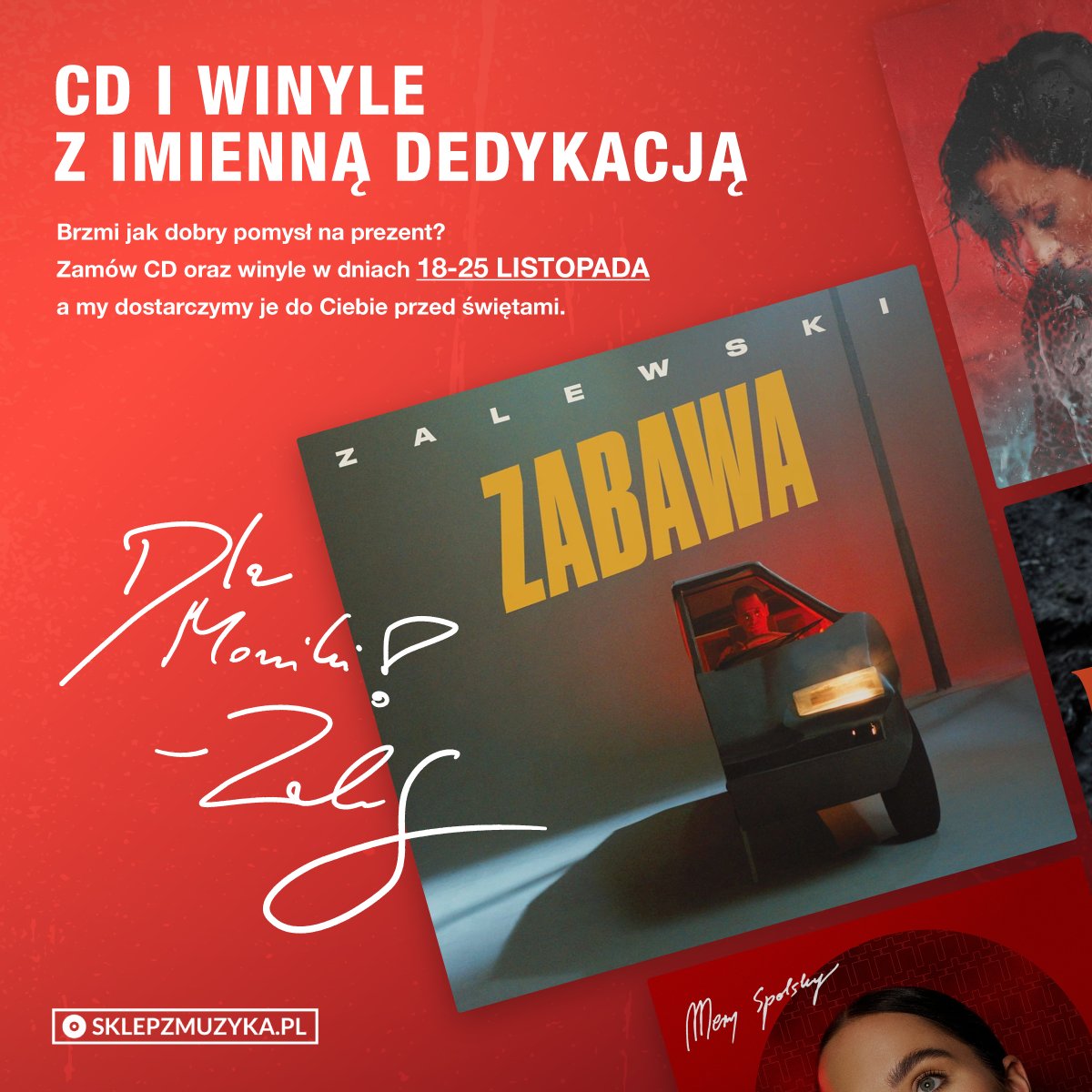 Idealny prezent nie istnie.. A jednak! CD i winyle z imienną dedykacją 🥰. Zamów w dniach 18-25 listopada, a dostarczymy je do Ciebie przed świętami 🤩

SPRAWDŹ 👉 sklepzmuzyka.pl/pl/c/Akcja-ded…

#Kayax #AkcjaDedykacja #Prezenty