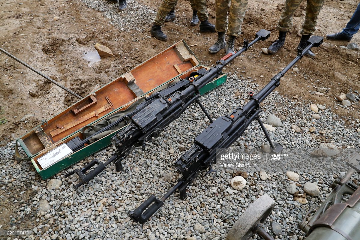 4. At same base: one captured NKR/Armenian truck (possible URAL unclear version) plated '6L-161' + various small arms/support weapons which we do not record. They include a SPG-9 recoilless rifle, + AFAIK 2x Zastava M93 Black Arrow ? + 2x HMGs ? (NSV or Kord someone can clarify?)