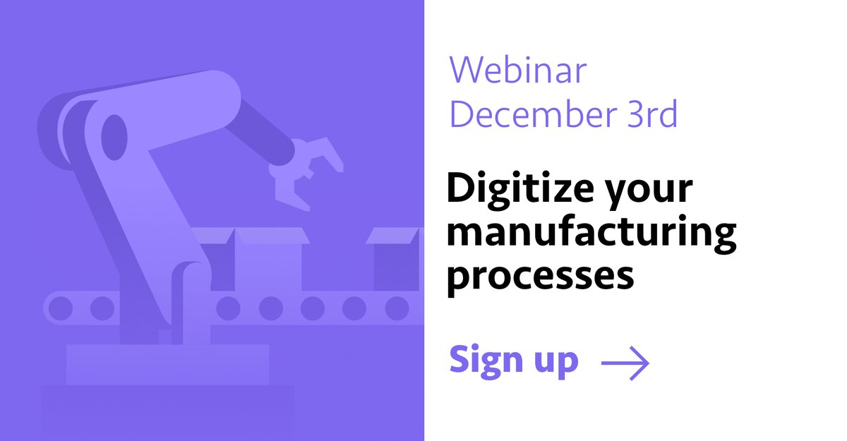 Are you encountering the same bottlenecks in your #manufacturing processes? Are you considering digitizing and automating your core processes? Join our #webinar for the manufacturing industry and start your #DigitalTransformation timeseries.com/event/webinar-… #transformingmanufacturing