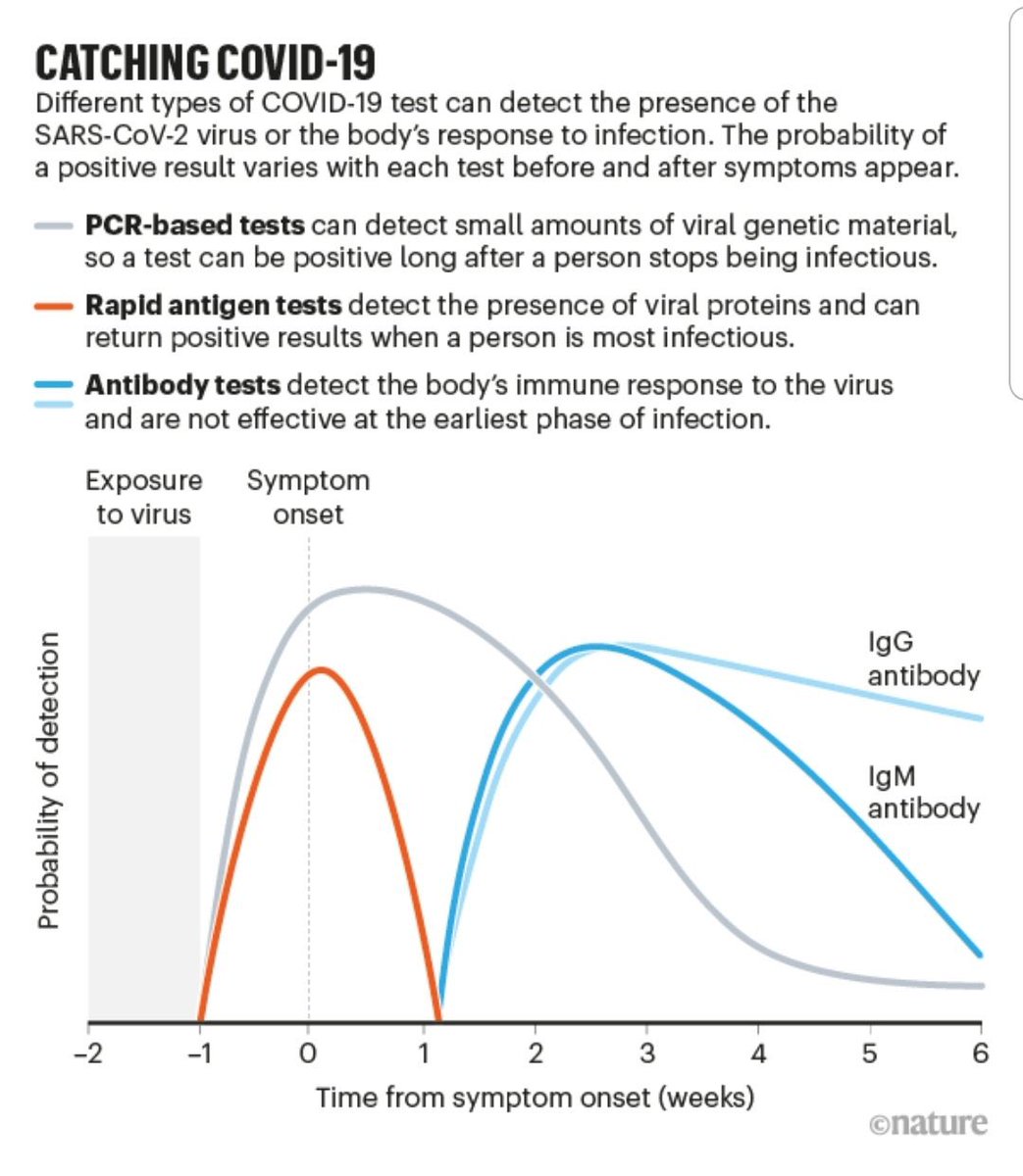 5) Then again, a PCR test isn’t perfect either. And hence testing is also critically about the timing. But the key thing is that rapid antigen tests finds people who they are *most infectious* & carrying active virus, according to  @michaelmina_lab. This is why we need it so bad.