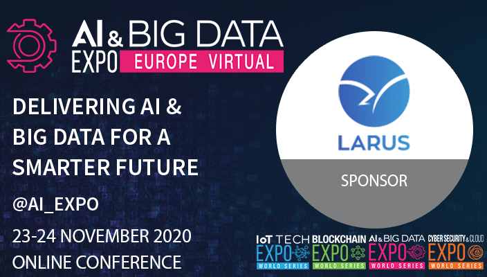 AgileLARUS's tweet photo. @ai_expo platform is live for the AI &amp; Big Data Virtual #Europe #Conference 2020!
LARUS invites you to participate at this event dedicated to #ArtificialIntelligence and #BigData!
You can start scheduling your conference sessions here: https://t.co/Q2XiQidqsF
#aiandbigdatavirtual https://t.co/Ota6gvaaRK