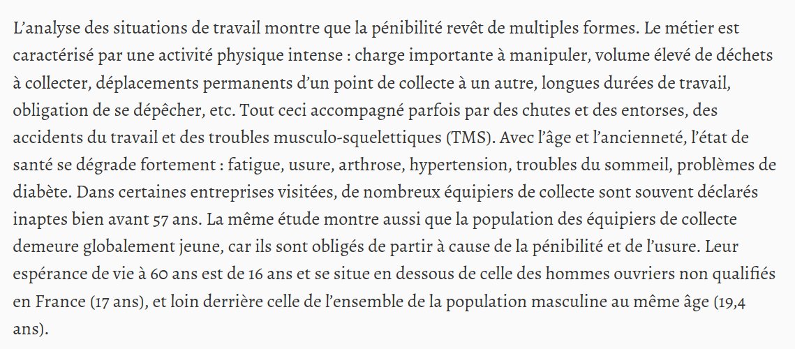 https://cairn.info/travailleurs-des-dechets--9782749214368-page-153.htm sur la pénibilité et l'espérance de vie