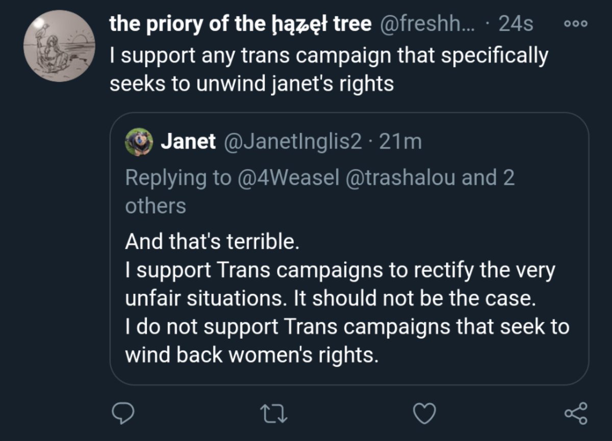 I've got a campaign dedicated just to me!I'm honoured.And all because I support the right of trans people not to be discriminated against on the basis of being trans.But there's a catch ...