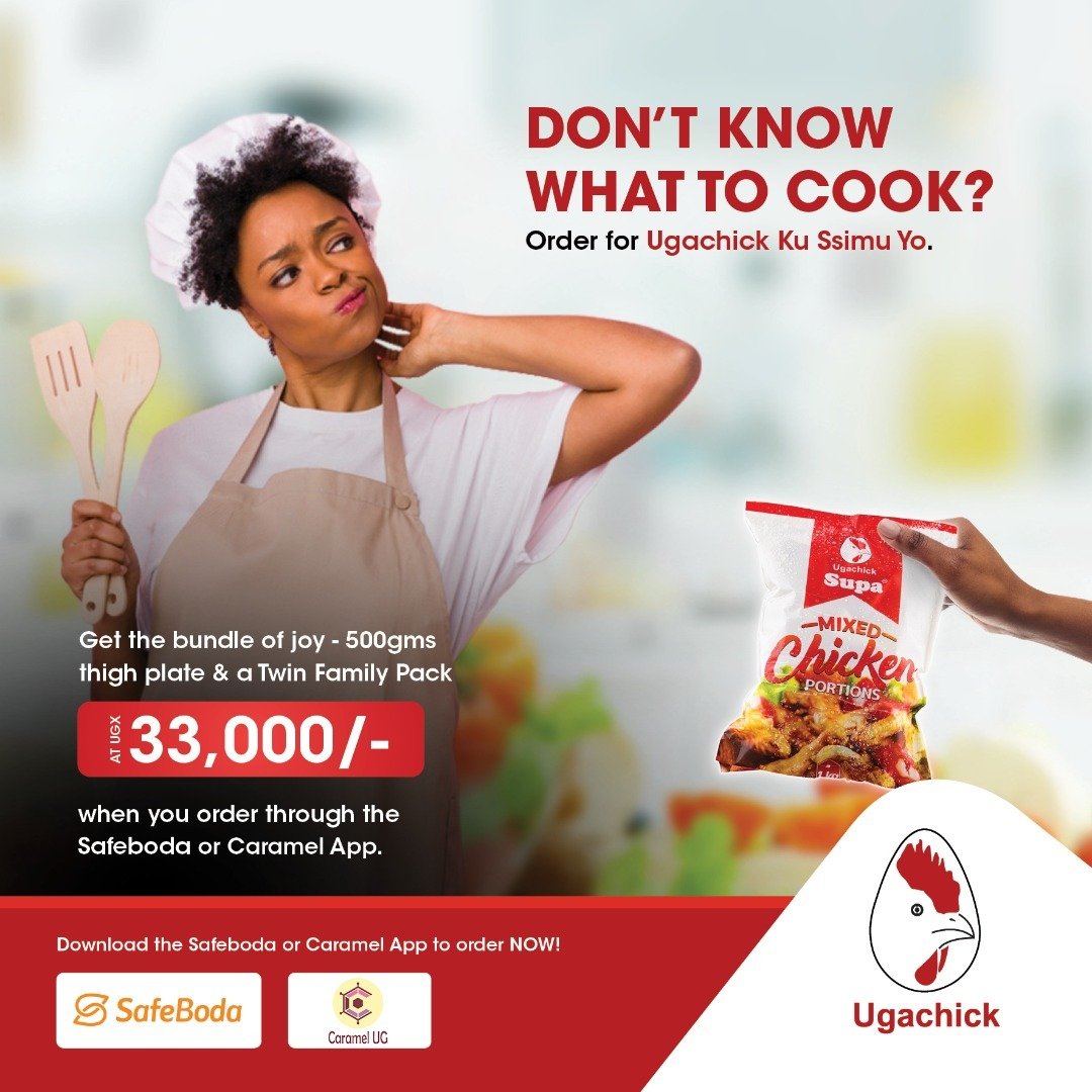 TravorUg's tweet photo. Bullets are flying all over town so it'd be risky for you to move out.
just place your orders for some chicken on the @caramelappug, stay indoors and prepare yourself a meal. #UgachickKuSsimuYo https://t.co/ivbYauH1zK