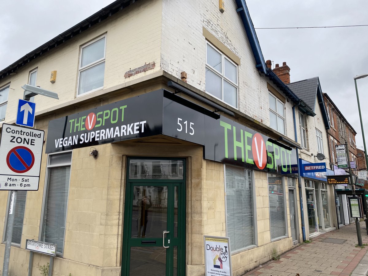 sxnottingham's tweet photo. New Signs designed, manufactured and fitted for our client @VSpotVeganShop https://t.co/XUgNbYG7jt