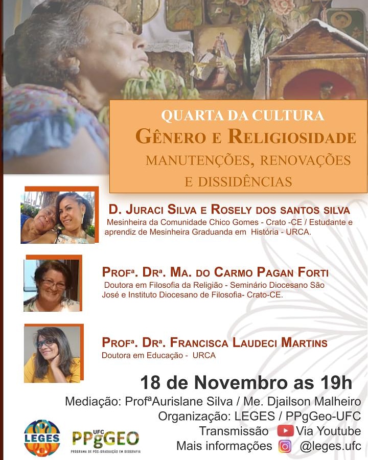 RedeOppala's tweet photo. 👀Já reservou o horário para a Live de hoje?? 
📌19h  (18 de novembro de 2020)
#QuartaDaCultura Gênero e Religiosidade: manutenções, renovações e dissidências. 

🖥️Link da Transmissão: https://t.co/MO86M8QmTE

#OPPALA #LEGES #Cultura #Gênero #Religiosidade https://t.co/4czkJgvPdJ
