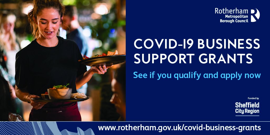 #COVID19 support is available #Rotherham businesses affected by tier 2, tier 3 and national restrictions. You can access all the grants you’re eligible for with a single application. Find out more at rotherham.gov.uk/covid-business…