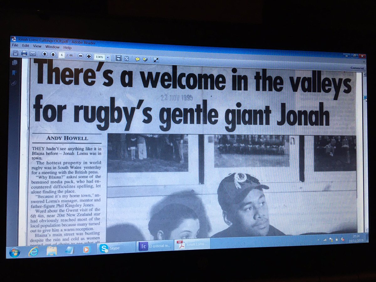 A few clippings, from the  @evrfc programme and some articles  @andyhowellsport wrote at the time from his time in Wrexham and Blaina.