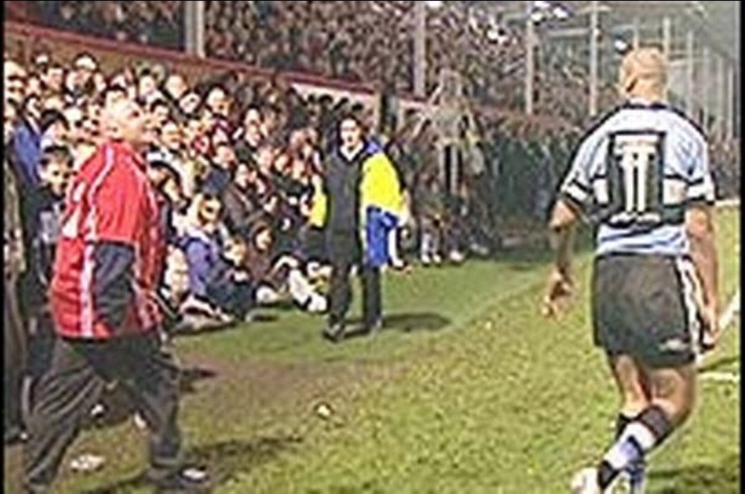 And of course, the day a Stradey Park fan confronted the big man...