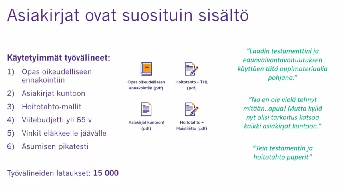 Teisaa's tweet photo. Oikeudellisen ennakoinnin tärkeyttä ei voi kuin korostaa! #Edunvalvontavaltuutus tulisi olla jokaisella yli 18-vuotiaalla. Myös #testametti ja #hoitotahto ovat merkityksellisiä, Tarkat ohjeet ja lisätietoa: vanheneminen.fi-sivuilta #varauduvanhuuteen @VTKL10 @vanheneminen https://t.co/fRoTSB3RpM