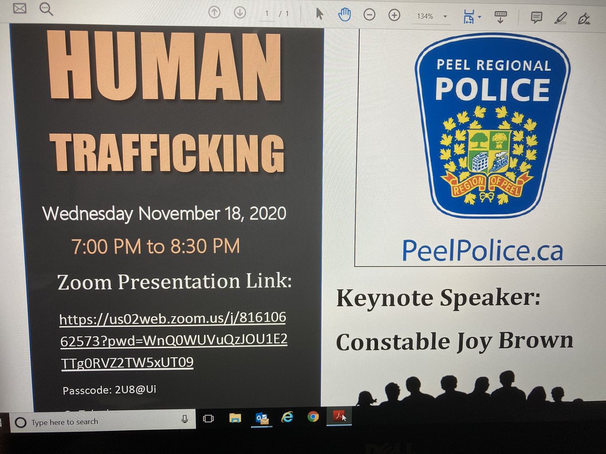 The day we have all been waiting for is here!! Tonight @prpcrimeprevention Officer Joy Brown will be educating parents about Human Trafficking. We also have special guests that you don’t want to miss hear speaking. Looking forward for you to join us on the call tonight.