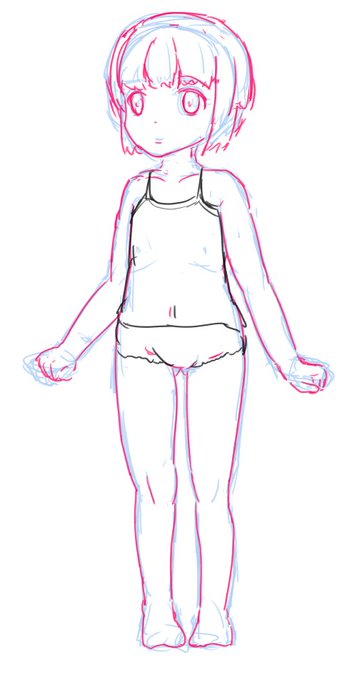 骨盤が大きめの二次元ぷに体型
確かにこっちのが誇張して描けるから楽だしえっちではあるんだよなー 