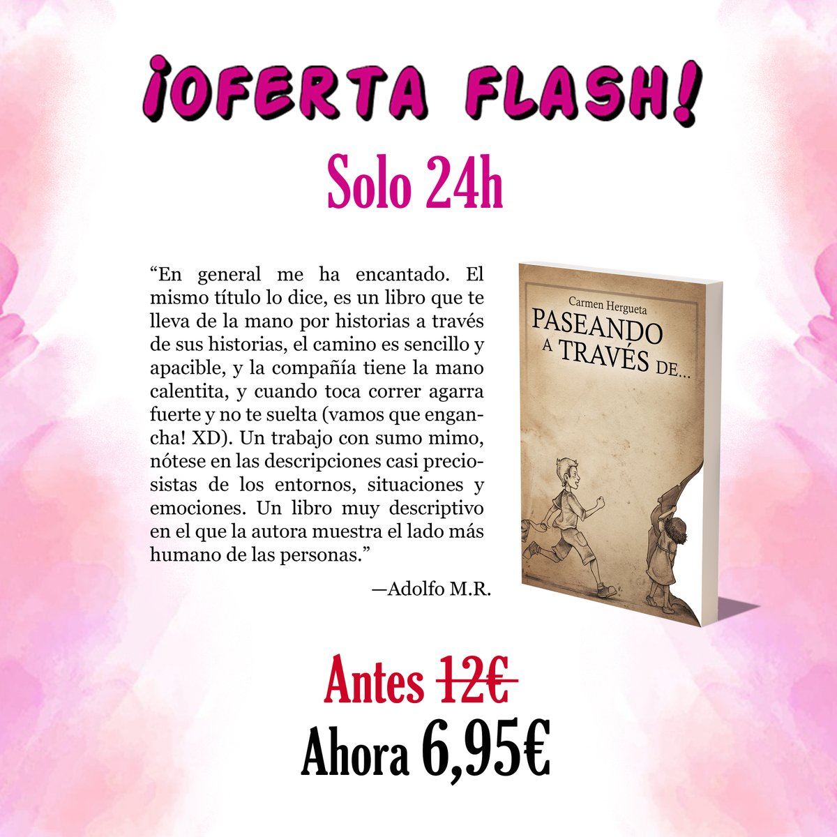 Zcoer's tweet photo. 📣📣𝐎𝐅𝐄𝐑𝐓𝐀 𝐅𝐋𝐀𝐒𝐇 𝟐𝟒𝐇📣📣
Las REBAJAS han llegado a Carmen Hergueta. Hoy le ha tocado a este tan especial, 𝘗𝘢𝘴𝘦𝘢𝘯𝘥𝘰 𝘢 𝘵𝘳𝘢𝘷é𝘴 𝘥𝘦... ¡No pierdas la oportunidad de conseguirlo por este pedazo precio! 😱
Pincha aquí: https://t.co/D1gEsXWDOg https://t.co/BWikfsQTLX