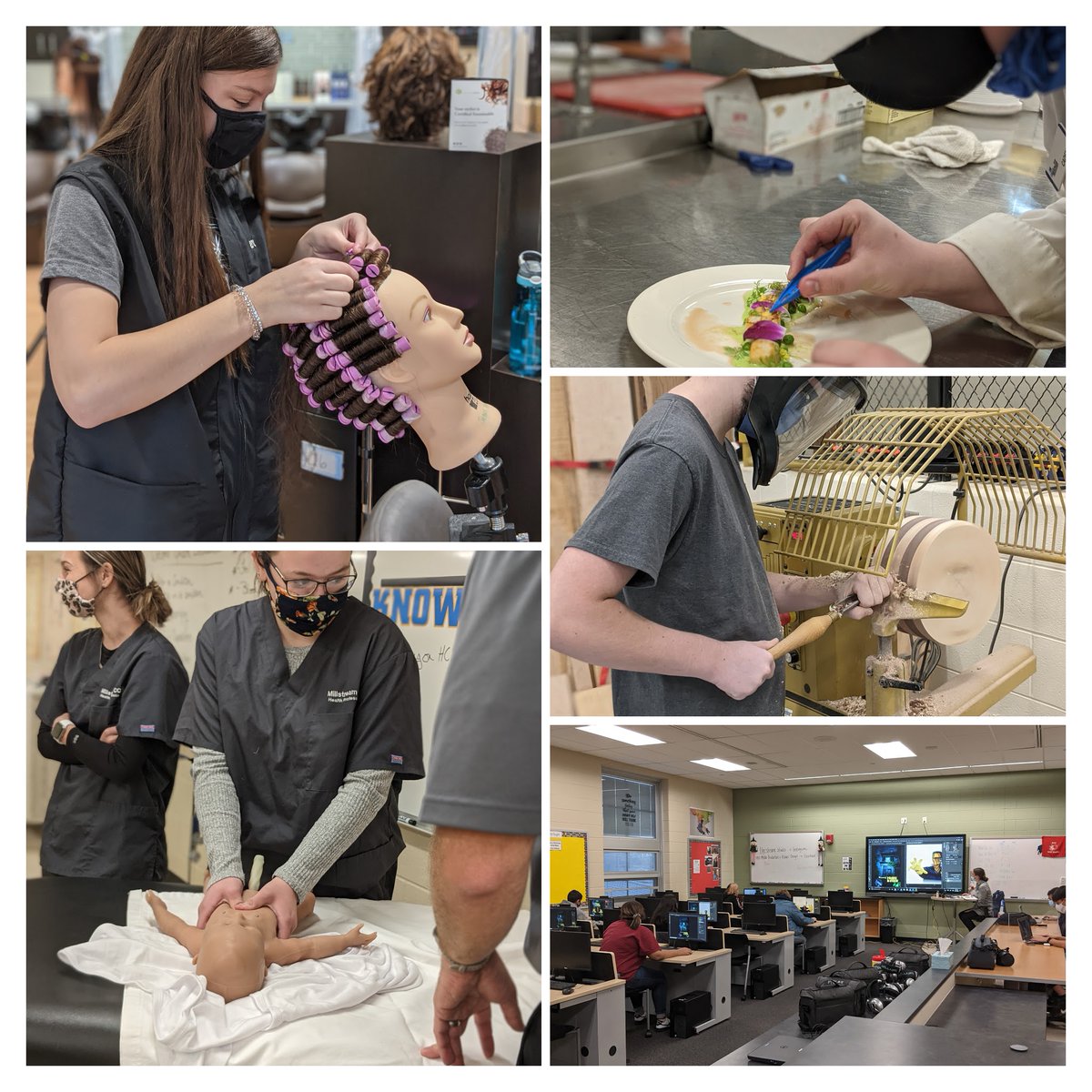 MillstreamCC's tweet image. Check out some of the learning taking place at @MillstreamCC this week. Students continue to #embraceopportunities despite the pandemic. #corevalue3 #theSTREAM @OhioCCS_CTE #careertechOhio