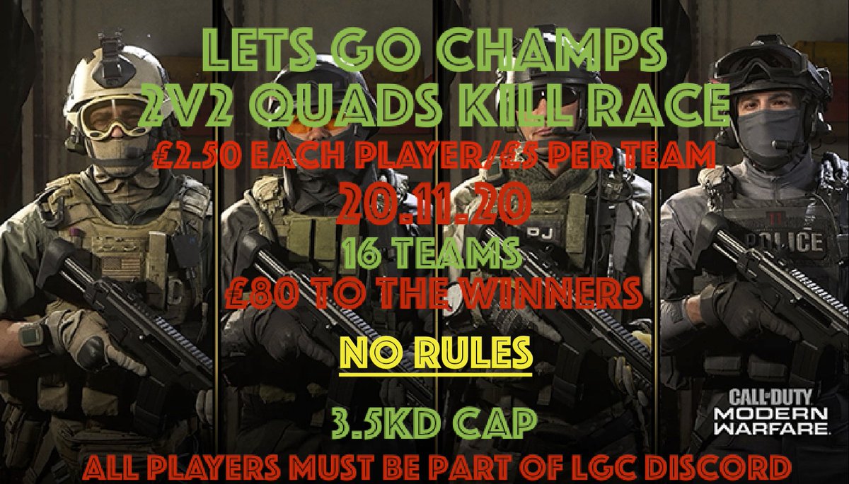 LGC205's tweet photo. ⚠️⚠️ALERT⚠️⚠️ 
WE NEED 4 MORE TEAMS.
NO WEBSITE JUST JOIN https://t.co/XVMVAC0iG7
AND REGISTER YOUR TEAM. @_CoDEsports @BattleRoyaleCoD @callofduty
@twitch @TwitchSharing @twitchpromoters @rtsmallstreams @SmallStreamersR @Activision @jamrock_gaming @TwitterGaming @YouTubeGaming https://t.co/AM0lUEIhe8
