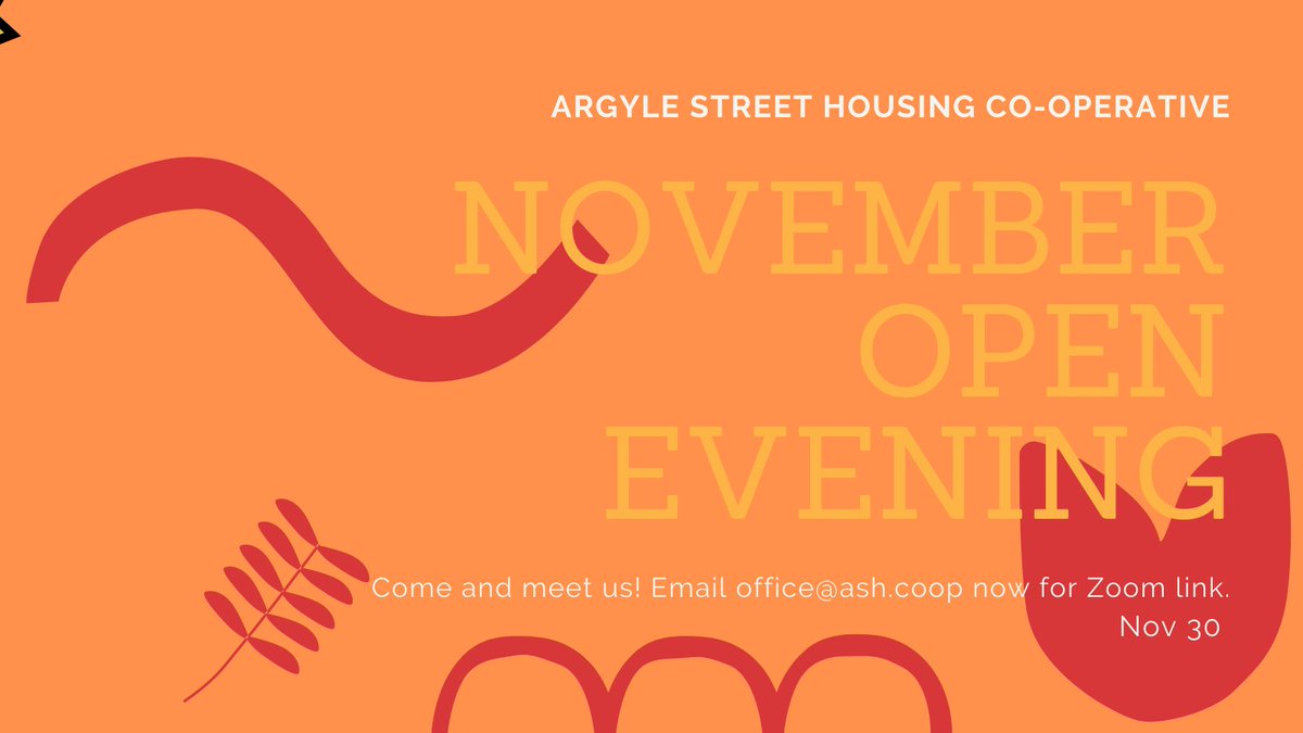 Would you like to join a community of 90 people who prioritise democracy, autonomy, and afforable housing? To get more information about our co-operative, attend our next (Zoom) Open Evening on 30th November! Email office@ash.coop now for your invitation. #coops #cambridge