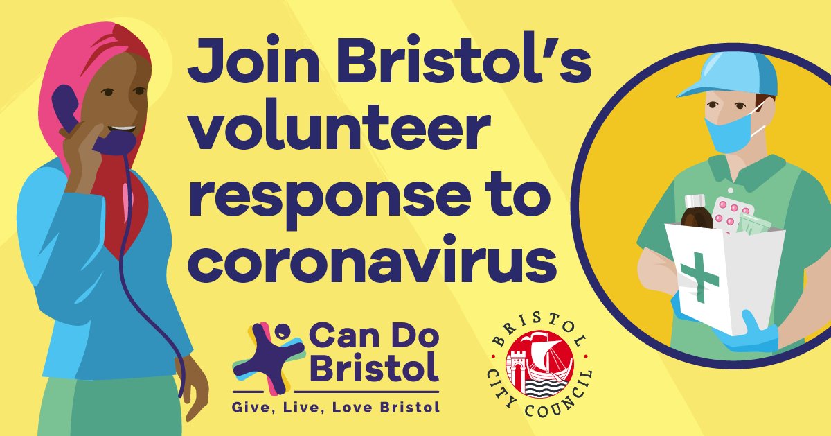 BristolCouncil's tweet photo. Do you want to help those who need it?

During lockdown we must look out for each other, especially those who need extra support. This includes people isolating and higher risk Bristol residents.  

If you want to volunteer visit: https://t.co/YLGnDvGWy9 to apply.
#WeAreBristol https://t.co/Z0QeTewPmV