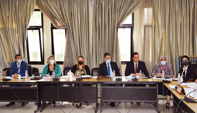 mfpglcc's tweet photo. جلسة استماع حضورية وعن طريق التواصل عن بعد للوزيرة لدى رئيس الحكومة المكلفة بالوظيفة العمومية والوزيرة لدى رئيس الحكومة المكلفة بالعلاقة مع الهيئات الدستورية والمجتمع المدني والسيد الكاتب العام للحكومة بلجنة تنظيم الإدارة وشؤون القوات الحاملة للسلاح ( https://t.co/i6BLA4IIsp) https://t.co/xkKZNzLqDQ