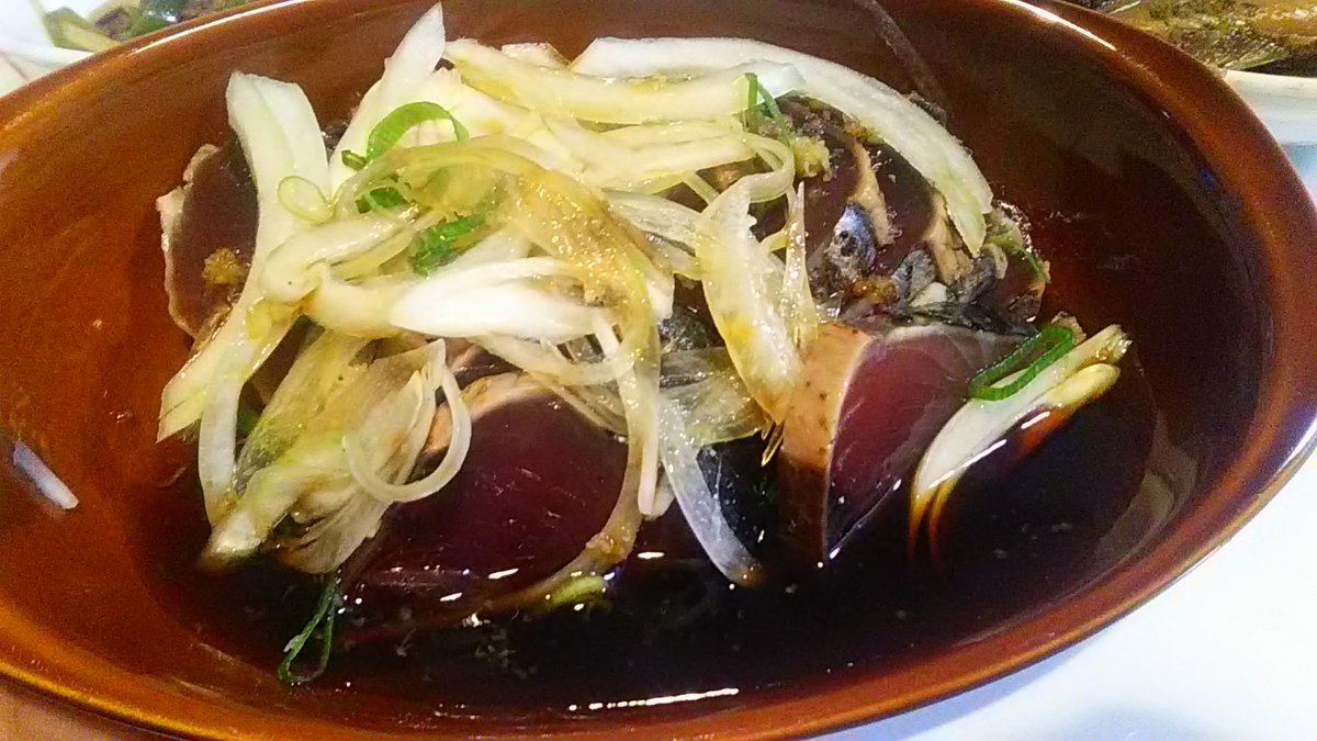 かつおのタタキとムツの煮付けを
いただいてしまった

まつりだ 