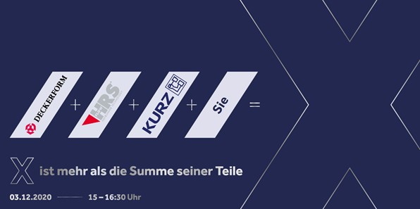 LEONHARD_KURZ's tweet photo. KURZ beim Online-Seminar „X ist mehr als die Summe seiner Teile“ am 3. Dezember von 15 – 16:30 Uhr.
Hier geht’s zur kostenfreien Anmeldung:
https://t.co/pHHON0HE6T
#leonhardkurz #deckerform #hrsflow https://t.co/OBp6mXIhrK