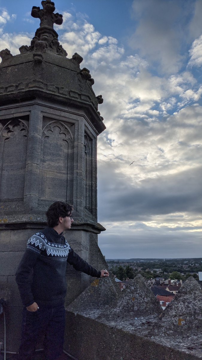 This is me. I'm trans and I just Really like churches. Sometimes I climb up them because I insist upon living my best life.