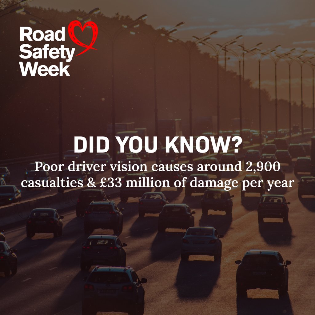 JHigh_Opticians's tweet photo. 16-22 November is Road Safety Week. If you are a driver, please take care of yourself and others. An eye test, or the right pair of glasses can save precious lives.
#roadsafetyweek #drivesafe #drivers #eyetests #driverseyetests #roadsafe #safetyfirst https://t.co/O26UkKQ3N2