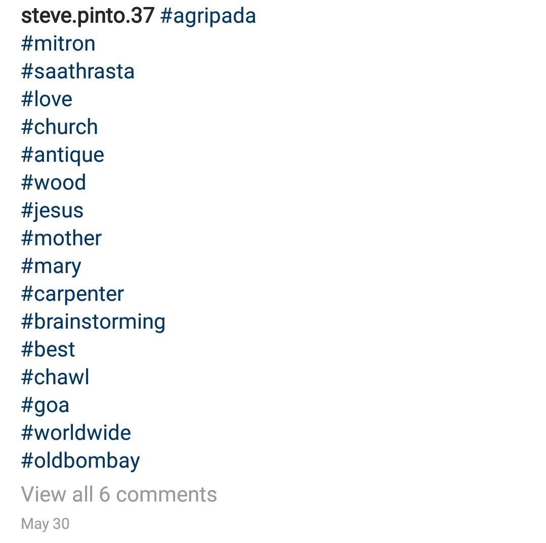 12/nMay 30.Mentions old bombay in another post too, and goa. #AmitShahJiExpediteSSRCase