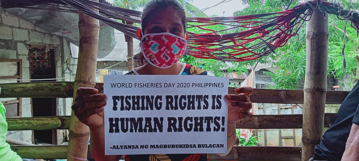kmp_phl's tweet photo. This November 21, fishers commemorate World Fisheries Day. 

Farmers stand in solidarity with fishers in demanding for climate justice, urgent aid for fisherfolk families, fishing rights and equity. https://t.co/vaVwFPg9FQ