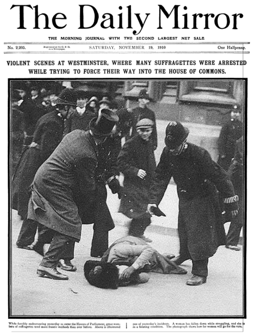 110 years ago today, a pivotal event in suffragette history occurred. Known as Black Friday, WSPU members marched to Parliament Square, clashing with police and anti-suffrage campaigners, leading to accusations of police violence, and the arrest of many of the women.