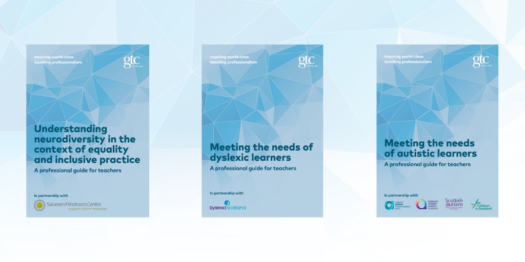 GTC Scotland has published three Professional Guides for teachers focusing on additional support needs.

Find out more at gtcs.org.uk/News/news/gtcs…