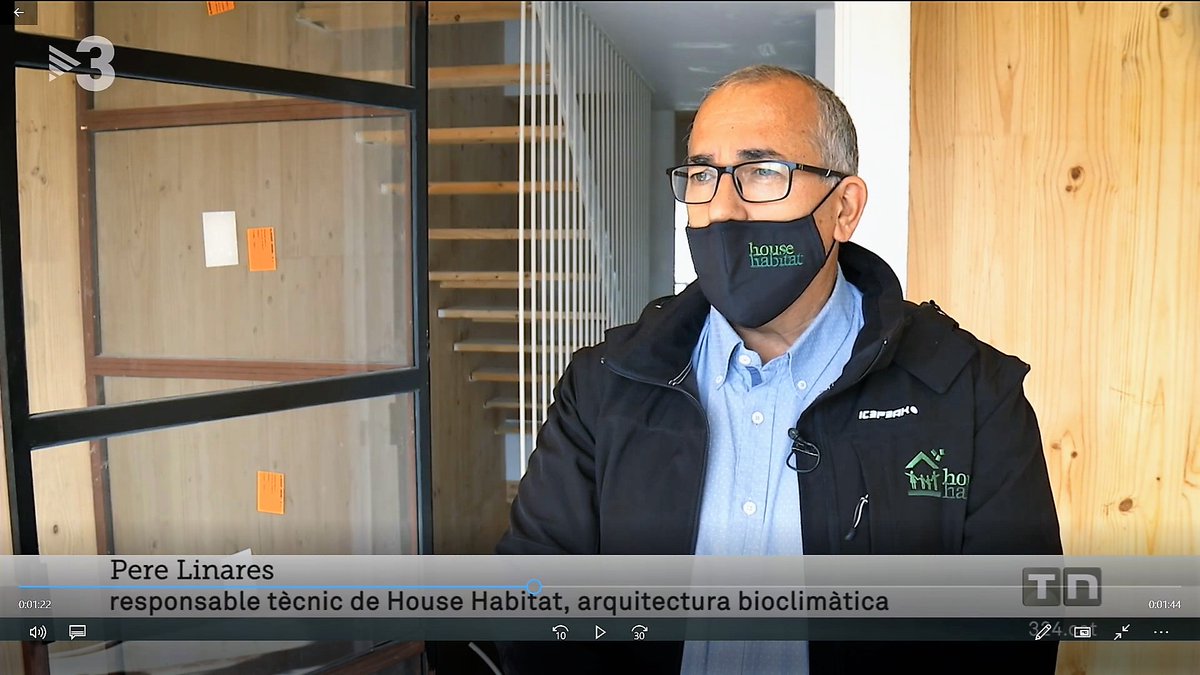 HouseHabitat's tweet photo. Reportaje sobre #arquitectura #sostenible del Telenotícies vespre de ayer en @tv3cat en el que participa House Habitat y se muestran varias de nuestras #casas #biopasivas https://t.co/RFAi1fNlPL
#casapasiva #nZEB #EECN #sostenibilidad #construcción #madera  #BCN #Catalunya https://t.co/guMfdaOIqU