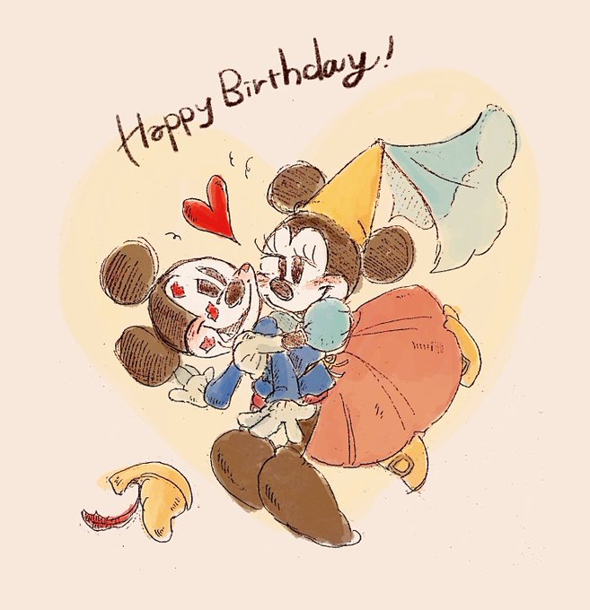 ミッキーミニーお誕生日おめでとうのtwitterイラスト検索結果