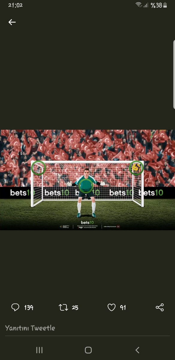 TuranDz2's tweet photo. @bets10canli Sen iste at bonus başkan =) https://t.co/IlGHe4TBWe